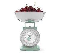 Salter SA00562SFEU12 Timeless Mechanical Kitchen Scale - Baking Scale with 5 kg Capacity, 1 Litre Dishwasher Safe Bowl, Analogue Food Scale, Classic Design, Easy Read Large Dial, 22cm Height, Sage