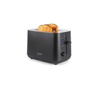 Salter Kuro 2-Slice Toaster - High-Lift Eject, 7 Browning Levels, Defrost/Reheat/Cancel Functions, Removeable Crumb Tray, Wide Slots, 925W Power, Self-Centring Function, Modern Design, Black