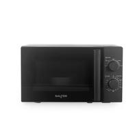 Salter Kuro 20 L Microwave - 800 W Solo Microwave Oven, 25.5 cm Rotating Turntable, 5 Power Levels & Defrost Setting Function, Adjustable Twin Dial Control, 35 Minute Timer, Black