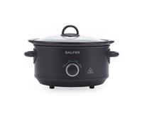 Salter Kuro EK6249MBLK 3.5 Litre Slow Cooker - Black, Black