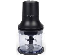 Salter Kuro Food Chopper - Compact Food Processor, Quick & Easy Food Preparation, 2 Speeds, 500 ml Capacity, Dual Stainless-Steel Blade, Built-In Cord Storage, Storage Lid, Anti-Slip Base, 250W