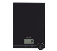 Salter Kuro Glass Electronic Kitchen Scale - 5kg Capacity, Digital Food Scale, Add & Weigh Zero Function, Easy Read LCD Display, Measure Liquids, Easy to Clean, Slim Glass Platform, 15 Year Guarantee