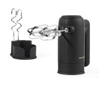 Salter Kuro Hand Mixer, Electric, 300 W, 5 Speed, Turbo | Dough Hooks And Beaters Included, Attachment Eject Button, Easy-Store Base, For Bread Dough Cake Batter And Meringue