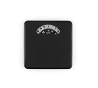 Salter Large Dial Mechanical Scale - Compact Bathroom Scale with Analogue Display, 133kg Capacity, 0.5 kg Precision, No Batteries Required, Body Weighing Scale, Black