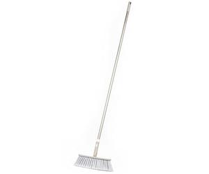 Salter LASAL71489WEU7 Broom, Indoor Sweeping Long Handled Brush, Slim Swivel Head For Small Spaces, Soft Bristles For Hard Floor, Telescopic Extendable 120 cm, Slimline Flexi, Warm Harmony Collection