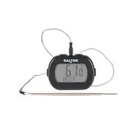 Salter Leave-In Digital Cooking Thermometer With Dual Sensors, 0.1°C | Stainless Steel Probe, ABS Body, Pan Clip Included, Preset Target Temperatures, Alarm, LCD Display, -20°C To 250°C Range