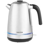 Salter Lumie LED Kettle - 1.7L Capacity, LED Blue Illumination When Boiling, Stainless Steel, Easy Fill, Removable Anti-Limescale Filter, 360° Swivel Base, Boil Dry Sensor, Auto-Shut Off, 3000W EK5557