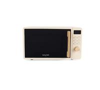 Salter Malmo 20 L Digital Microwave Oven - Clock and 60 Minute Timer, 8 Cooking Presets, Digital LED Display, Defrost, Solo Microwave, 27cm Glass Turntable, Easy Clean, Stone, 800 W