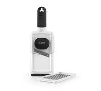 Salter Mandoline Slicer 2 in 1 with Interchangeable Stainless Steel Blades | Finger guard, easy-grip handle, detachable blades for hand washing, compact slim design for drawer storage