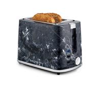 Salter Marble 2-Slice Toaster with Wide Slots, 7 Browning Levels 900W Black