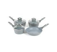 Salter Marblestone Cookware Set, 4 Piece Non Stick Saucepans 16/18/20 Cm