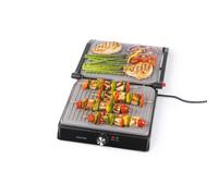Salter Marblestone Health Grill ? Electric Fold-Out Grill & Panini Maker, Non-Stick XL Plates 29 x 23cm, Opens Flat To 180?, Adjustable Temperature