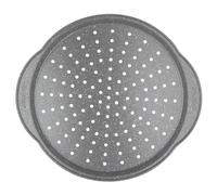 Salter BW12807EU7 Marblestone Pizza Pan - 37cm Non-Stick Perforated Crisper Tray With Handles, Large Oven Baking Tin For Pizzas, 12-Inch Carbon Steel Chip Tray, PFOA-Free, Oven Safe Up To 220°C