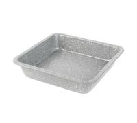 Salter BW02780G Marblestone Square Cake Tin - 23cm Non-Stick Cake Baking Pan, Lightweight Carbon Steel, Easy Wipe Clean, High Side Roasting Tray, Oven Safe to 220°C, PFOA Free, Deep Brownie Tin