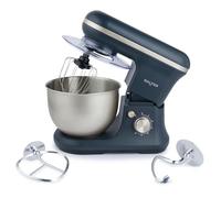 Salter Marino Baking Stand Mixer - 6 Speed Kitchen Mixer With Pulse, 5L Stainless Steel Mixing Bowl, Removable Splash Guard, Whisk, Dough and Beater Attachment, 1200W, Blue/Grey