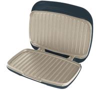 Salter Marino Health Grill - Smokeless Electric Griddle, Indoor Panini Press, Removable Drip Tray, Non-Stick Plates, Healthy Cooking With Little To No Oil, Automatic Temperature Control, Blue Grey