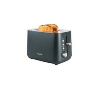 Salter Marino 2-Slice Toaster - 7 Browning Levels, High-Lift Eject, Defrost/Reheat/Cancel Buttons, Removeable Crumb Tray, Wide Slots, 925W Power, Self-Centring Function, Classic Design, Grey/Blue