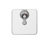 Salter Bathroom Scale Magnified Mechanical Easy to Read Dial No Batteries White