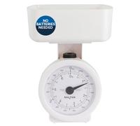 Salter Mechanical Kitchen Scale - Mini Analogue Food Scale, 3kg Capacity, 1L Dishwasher Safe Detachable Bowl, No Batteries, Scale Fits Inside Bowl For Compact Storage, 24 x 18 cm, 15 Year Guarantee