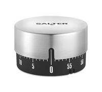 Salter Mechanical Kitchen Timer, 60 Minute Countdown, Stainless Steel