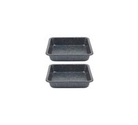 Salter Megastone 2pc Square Pan Set - Non-Stick, Durable, Oven Safe, Easy Clean
