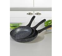 Salter Megastone 3Pc Frypan Set Ilver