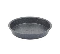 Salter Megastone Cake Tin - 9-Inch Round Non-Stick Baking Tray, 24cm Oven Pan, Fixed Base, Carbon Steel, PFOA-Free, Easy Clean, Lightweight, Oven Safe Up To 220°C, For Victoria Sandwich, Sponge Cakes