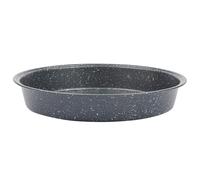 Salter Megastone Cake Tin - 9-Inch Round Non-Stick Baking Tray, 24cm Oven Pan, Fixed Base, Carbon Steel, PFOA-Free, Easy Clean, Lightweight, Oven Safe Up To 220°C, For Victoria Sandwich, Sponge Cakes