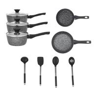 Salter Megastone Non-Stick Cookware & Silicone Utensil Set