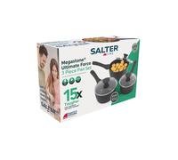 Salter Megastone Thermo Collar 3 Piece Saucepan Set