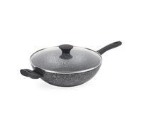 Salter Wok Non-Stick Megastone 28 cm Forged Aluminium With Lid Dishwasher Safe