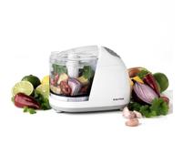 Salter Mini Electric Food Chopper 350 Ml, 150 W, One Touch | Stainless Steel Detachable Blade, Dishwasher Safe Bowl, Lid Chute For Drizzling Oil, For Meat Vegetables Nuts, BPA-Free