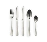 Salter Newbury Cutlery Set - 20 Piece, 18/0 Stainless Steel, 15-Year Guarantee, 4 Place Settings, Includes Forks, Knives, Steak Knives, Dessert Spoons & Teaspoons, Dishwasher Safe