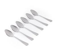 Salter BW13681EU7 Teaspoon Set of 6 - Newbury Stainless Steel Coffee Spoons Cutlery Set, Mirror Polish Finish Flatware, Tea Spoon Tableware for Home, Restaurant, Office, Kitchen, Dishwasher Safe