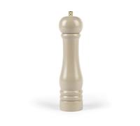 Salter Olea 23cm Beige Mill - Single Refillable Salt or Pepper Grinder, 100% FSC® Rubberwood Design with Twist to Grind, Adjustable Ceramic Mechanism, Fine to Coarse Grind, Extra Cap Included