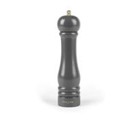Salter Olea 23cm Charcoal Mill - Single Refillable Salt or Pepper Grinder, 100% FSC® Rubberwood Design with Twist to Grind, Adjustable Ceramic Mechanism, Fine to Coarse Grind, Extra Cap Included
