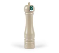 Salter Olea 23cm Beige Mill - Single Refillable Salt or Pepper Grinder, 100% FSC® Rubberwood Design with Twist to Grind, Adjustable Ceramic Mechanism, Fine to Coarse Grind, Extra Cap Included
