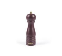 Salter BW12029M Olea Pepper Grinder - Single Wooden Seasoning Mill, Adjustable Coarse to Fine, Ceramic Mechanism, Manual Grinding for Salt Crystals & Whole Peppercorns, Rustic, Mulberry, Wood