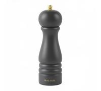 Salter BW12029CEU7 Olea Salt & Pepper Mill - Refillable Universal Mill, Twist To Grind, Ceramic Mechanism, Adjustable Fine To Coarse Grind, 56g Rock Salt/24g Pepper Corns, Extra Cap Included, Charcoal