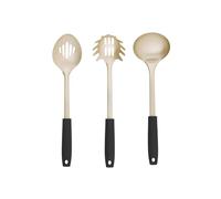 Salter Olympus 3-Piece Kitchen Utensil Set - Ladle, Slotted Spoon & Spaghetti Spoon, Non-Stick Cooking Tools, Cookware Gadgets, Hanging Storage, Gold