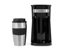 Salter Filter Coffee Machine Maker to Go Personal 420ml Travel Mug 700W Black