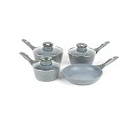 Salter Marblestone Cookware Set, 4 Piece Non Stick Saucepans 16/18/20 Cm