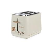 Salter Pebble 2-Slice Toaster - 6 Browning Levels, Defrost/Reheat/Cancel, Wide Slots for Thick Bread, Bagels or Crumpets, High-Lift Eject, Removeable Crumb Tray, Self-Centring Function, 815W, Stone