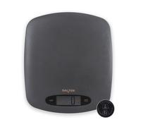 Salter Pebble Digital Kitchen Scale - Electronic Baking Scale, ‘Add & Weigh’ Tare Function, Aquatronic Function, Measures Liquids, 5kg Capacity, Metric/Imperial Measures, LCD Display, Grey