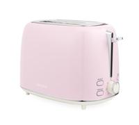 Salter Pink Retro Toaster, 2 Slice, 930 W, 7 Browning Levels | Defrost, reheat, cancel functions, Lift And Look check, self-centring guides, high lift eject, removable crumb tray