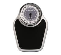 Salter Pro-Helix Professional Oversized Bathroom Scale with Black Vinyl Anti-Slip Bath Mat 400 LB Capacity Analog Scale 18.25"""" x 13.0"""" Black/Whi