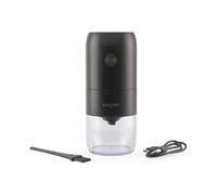 Salter Rechargeable Coffee Grinder - 30g Bean & 35g Powder Capacity, One Touch Operation, Easy Clean, Compact & Portable, Ceramic Grinding Burr, for French Press, Filter, Espresso Machine, Black