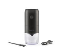 Salter Rechargeable Coffee Grinder - 30g Bean & 35g Powder Capacity, One Touch Operation, Easy Clean, Compact & Portable, Ceramic Grinding Burr, for French Press, Filter, Espresso Machine, Black