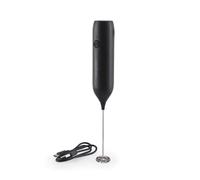Salter Rechargeable Milk Frother - Handheld, USB, One Touch, Easy Clean, Black
