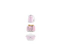 Salter Retro 1.7L Kettle, 4 Slice Toaster & 3.5L Electric Slow Cooker Set Pink